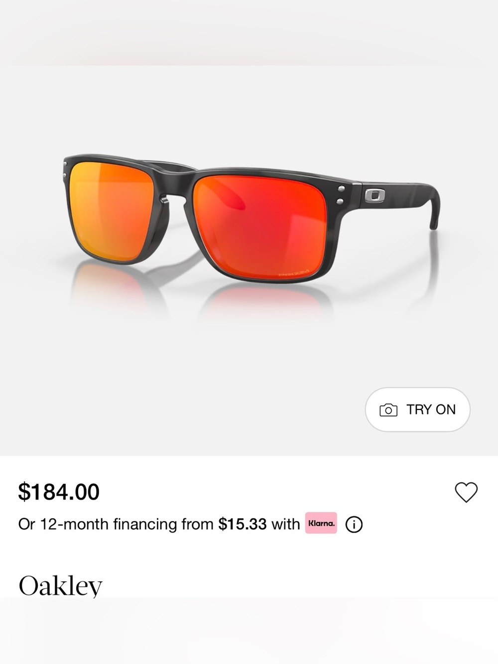 Men’s Oakley Holbrook™ Black Camo Collection Sunglasses Brand New in Box